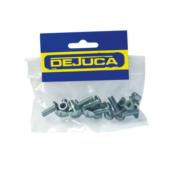 Dejuca - 10 Piece - Gutter Bolt &amp; Nut - 30mm - 6 Pack