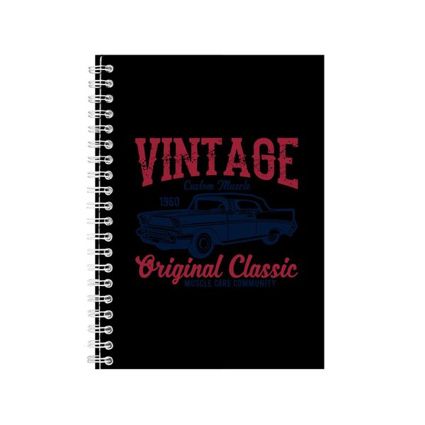 Vintage Custom Muscle Notebook Car Gift Idea A5 notes 125