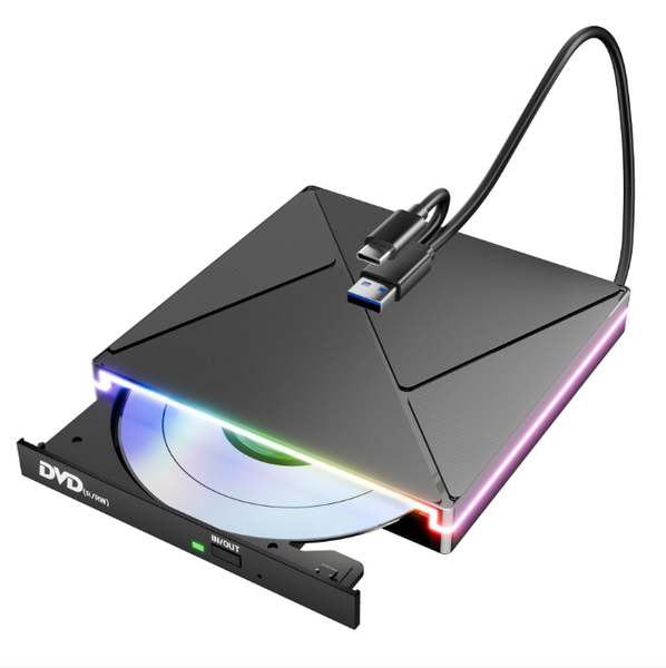 External USB 3.0 CD/DVD Drive - For Laptops and Personal Computers