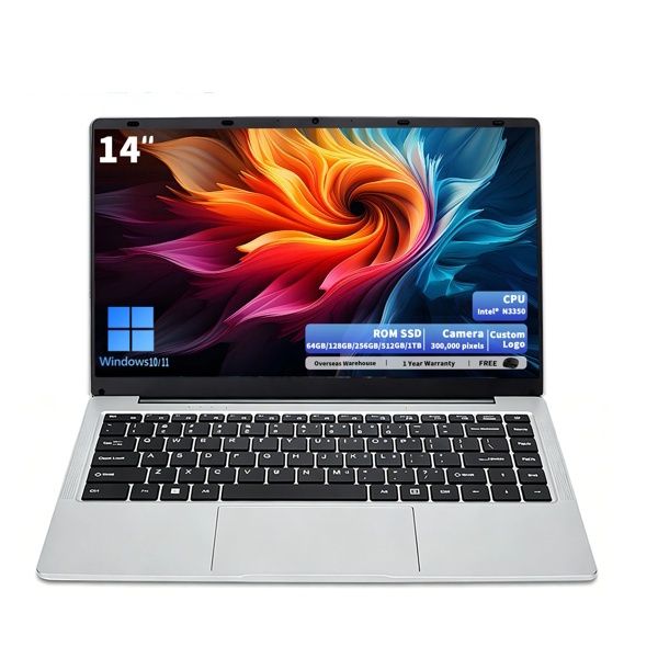 Dixiang 14" Laptop with Intel N3350 Dual Core CPU, 6GB RAM and 64GB SSD