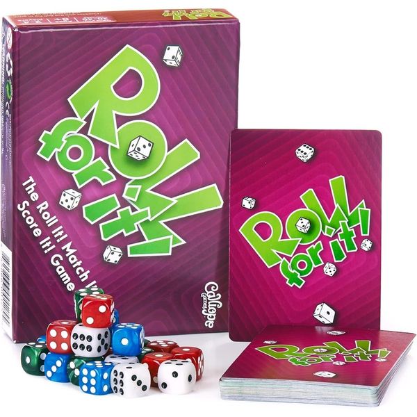 Roll It A Dice Rolling Decision-Making Game Perfect Parties, Purplish-red