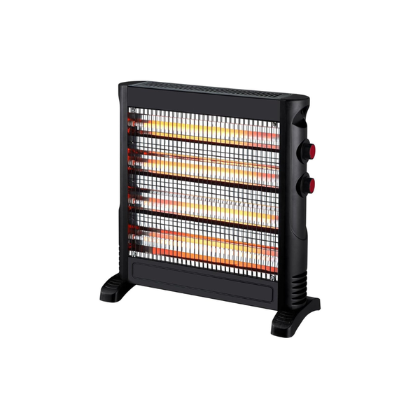 LX-1602R Quartz Heater - 2-Bar Instant Heat Electric Heater