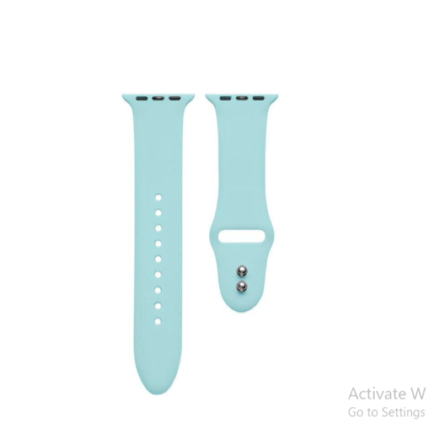 Dual Pin Lock Silicone Watch Strap Compatible with Apple Watch- 38/40/41mm