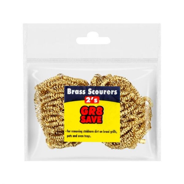 Gr8 Save Brass Scourers - 2 Pack