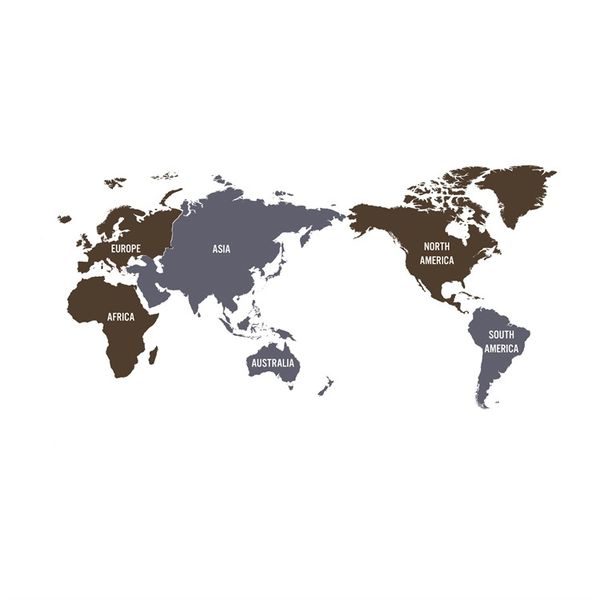 Preschool Wall Decal - World Map