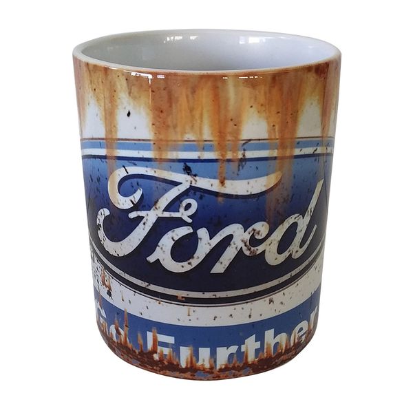 Vintage `Rusted Look` - Coffee Mug - Ford