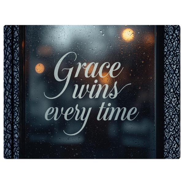 Book Grace Wins Everytime Faith Printed Mouse Pad