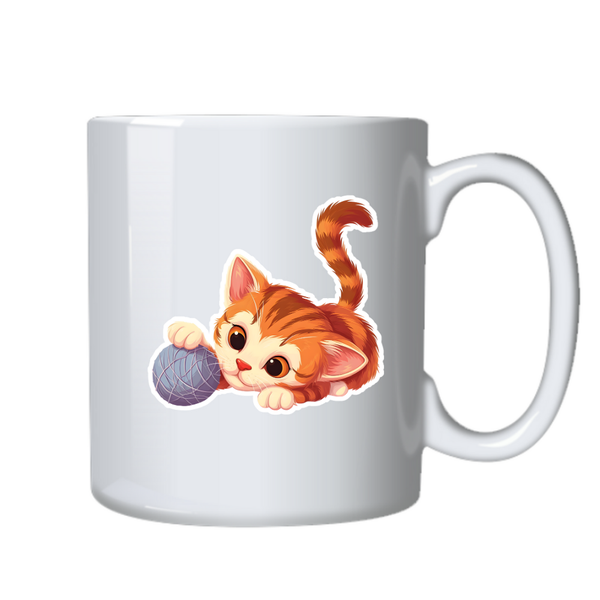 Kitten Cat 12 Kawaii Sticker Theme Mug Cup Birthday Christmas Gift 502