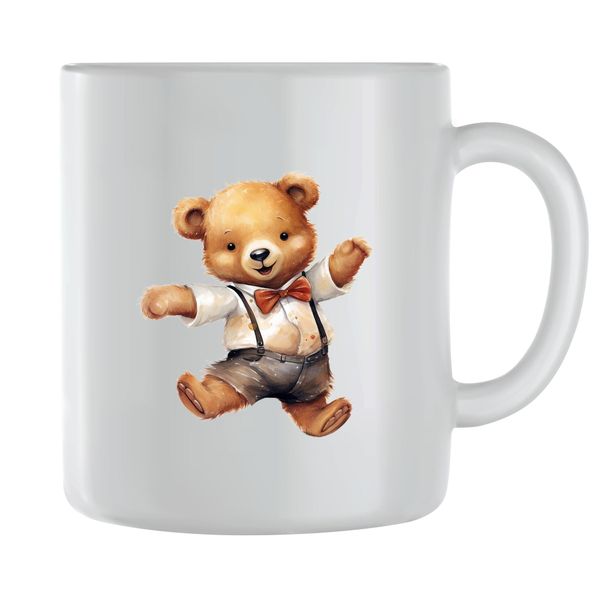 Dancing Coffee Mugs for Men Women with Teddy Bear Lover Graphic Cup Gift189