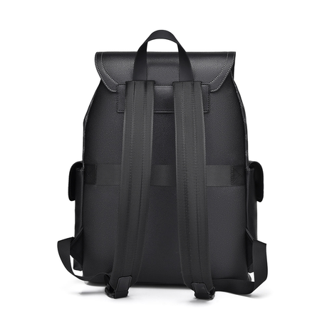 Men s Classic Monogram Laptop Backpack With Magnetic Buckle