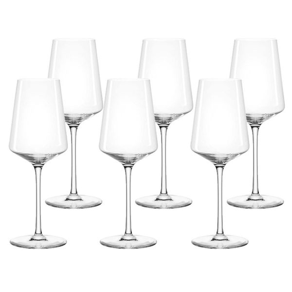 Leonardo White Wine Glasses Puccini Teqton Glass 400ml – Set Of 6