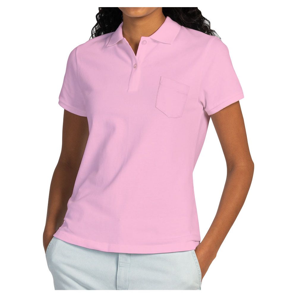 pink golf shirt ladies