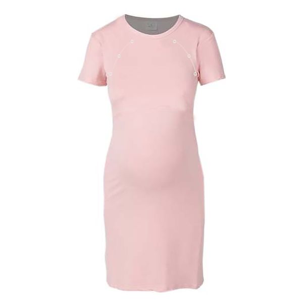Hannah Grace Maternity Pink Summer Birthing Gown