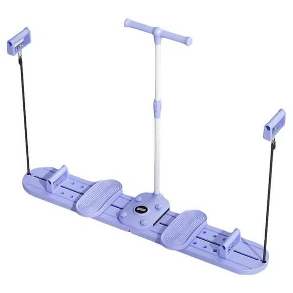 Slim Leg Trainer &amp; Pelvic Floor Exerciser with Handlebar for Home Gym-Blue