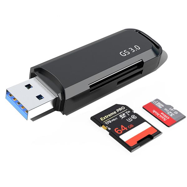 2-Slot USB 3.0 Card Reader - SD/Micro SD/XC/HC Compatible