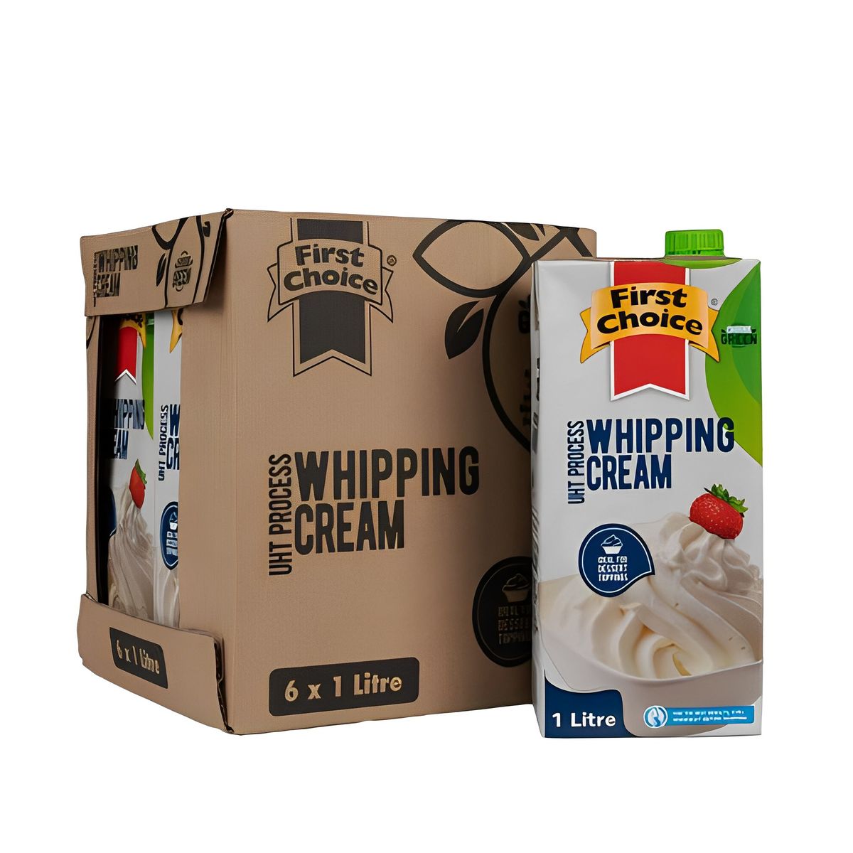 First Choice Whipping Cream - Long Life - 6 x 1L | Shop Today. Get it ...