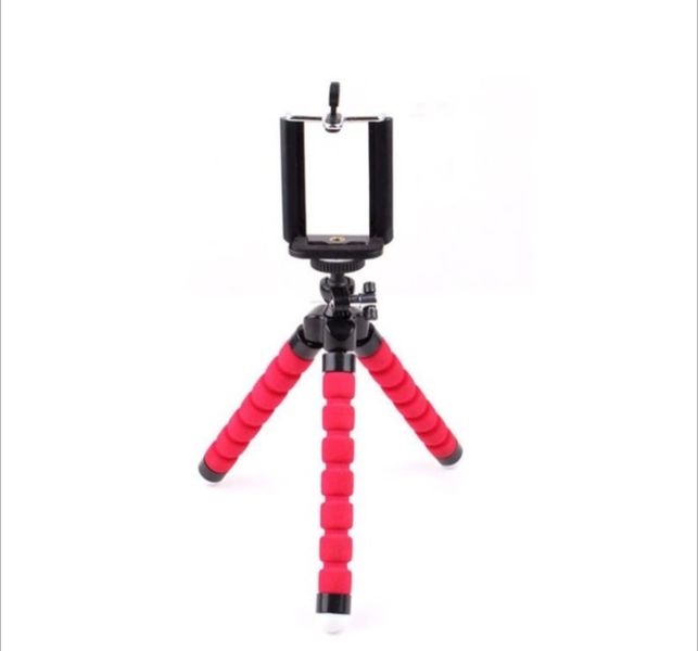 Flexible Cell Phone Tripod Red
