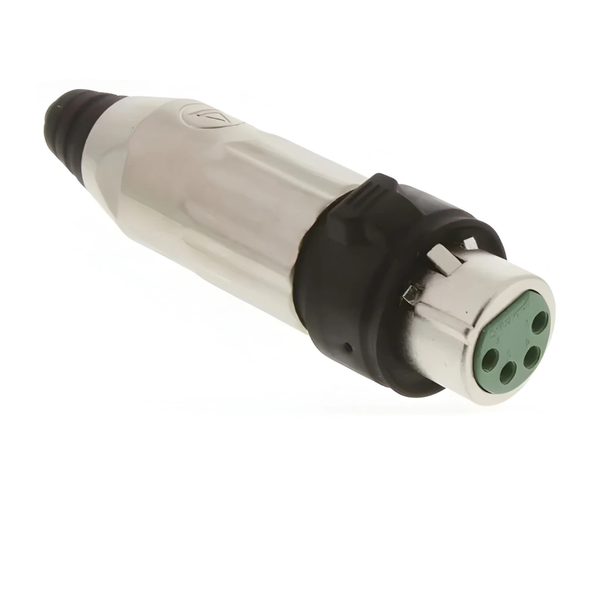 XLR-AAA4FZ 4-Pin Inline Female XLR Zinc Alloy Connector