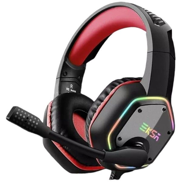 EKSA-E1000-7.1 Surround Sound Gaming Headset With Moving RGB Lighting-Red