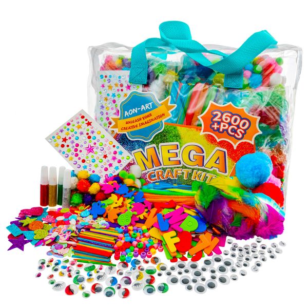 Aon-Art 2600+ Piece MEGA Arts &amp; Crafts Set