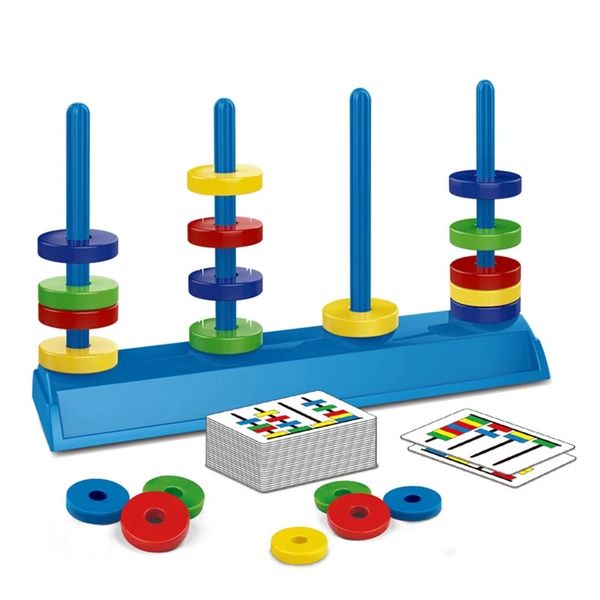 Magnetic Match Rings, Magnet Matching Game STEM Learning Toy for Kids
