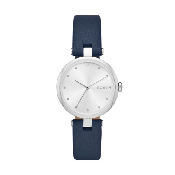DKNY Eastside Silver Leather Watch - NY2814