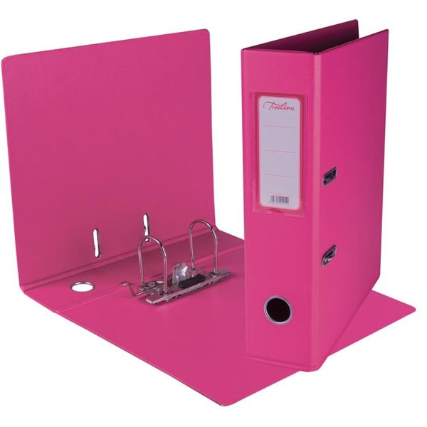 Hot Pink PVC Lever Arch File A4 - 70mm spine and Rado