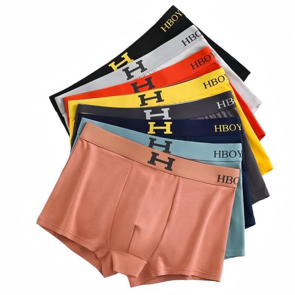 8 Pack Men's Cotton Underwear, Heat-Sensitive Magnetic Patch