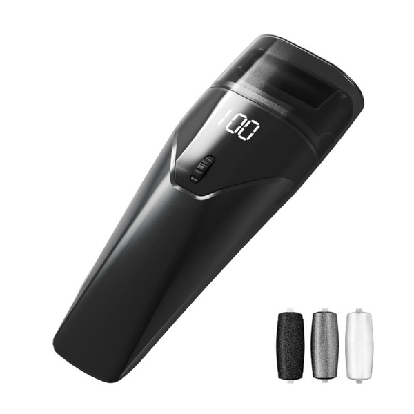 Electric Foot Callus Remover, Portable Foot Grinder With Lighting - Black