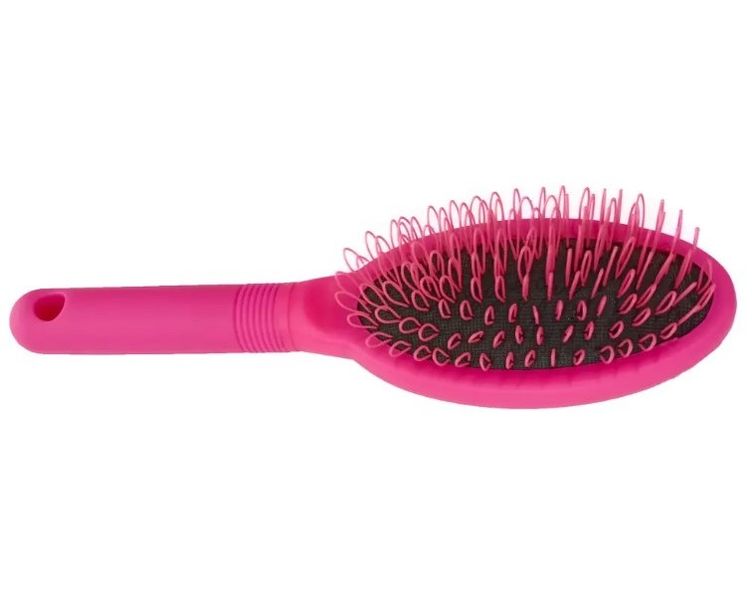 Pink Oval Air Cushion Loop Hairbrush for Extensions &amp; Styling