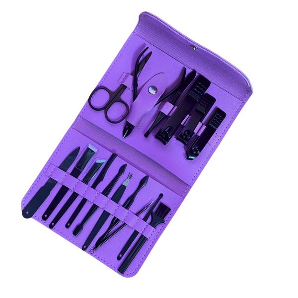 16-Piece Nail Tools Set Stainless Steel Manicure &amp; Pedicure Kit