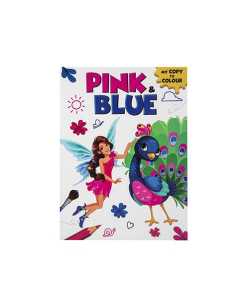 My Copy To Colour Pink &amp; Blue Colouring Book
