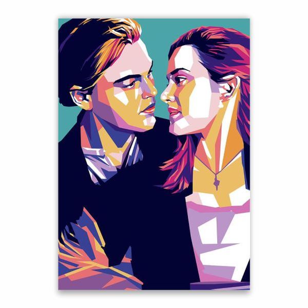 Rose And Jack Pop Art Poster - A1