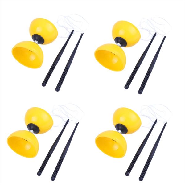 Sensory Training Equipment Double-Headed Diabolo Yellow