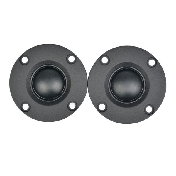 2Pcs 6 30W Black Silk Film Soft Dome Tweeter Speaker Unit