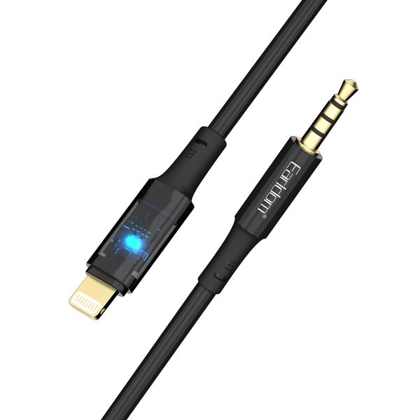 Earldom 3.5 mm Aux to Lightning Audio Cable IOS with Light AUX52-1cm