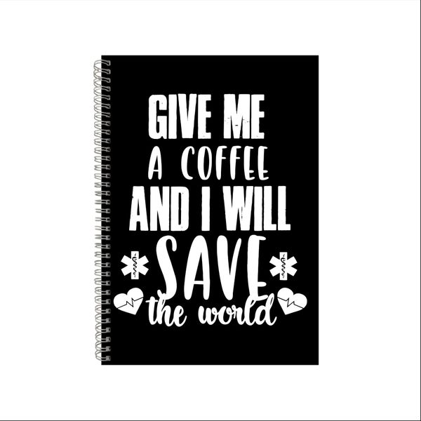 Coffee 2 Notebook Gift Idea A4 Notepad Pad 44