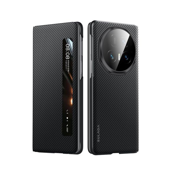 Carbon Fiber Leather Magnetic MagSafe Case Compatible with Honor Magic V5