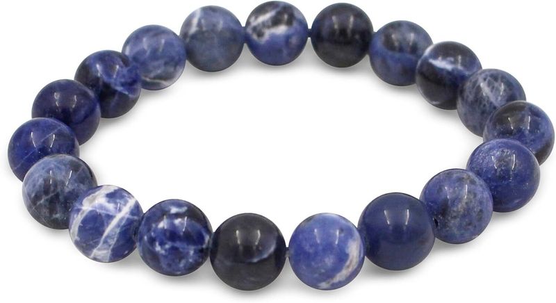 Stress Relief Sodalite Bracelet. Boost Self Confidence, Improve Focus - 8mm