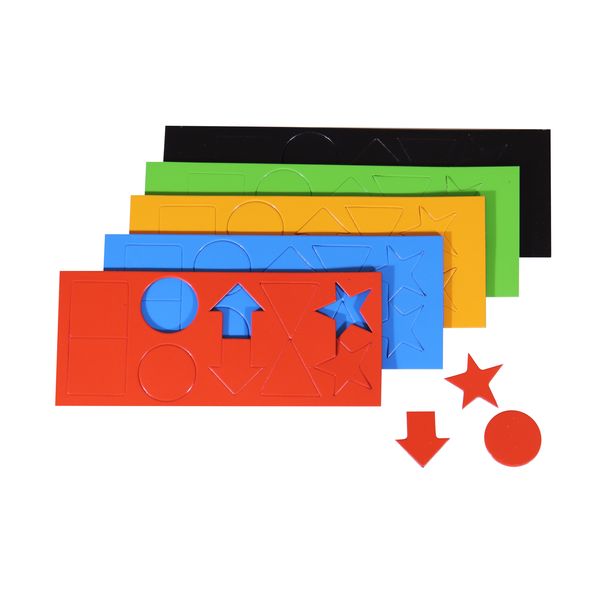 Magnetic Flexible Shapes (15mm - 50 Pack - Assorted) Set of 2