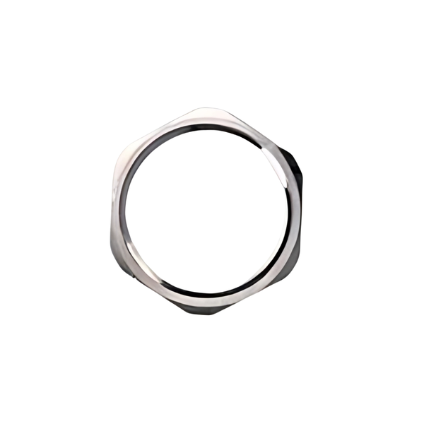 FNBN-090001 | Fixing Nut Brass Nickel Plated - PG9 - Height: 2.8mm
