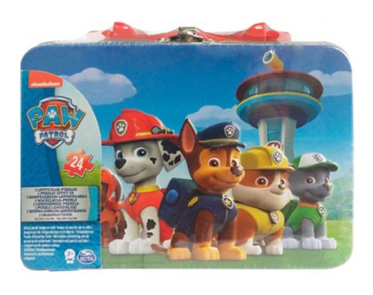 Paw Patrol Lent Puzzle In Mini Tin With Handle