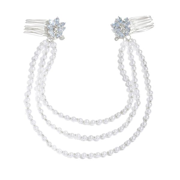 XRK Vintage Silver Wedding Headpiece For Women Hair Jewelry (Silver)