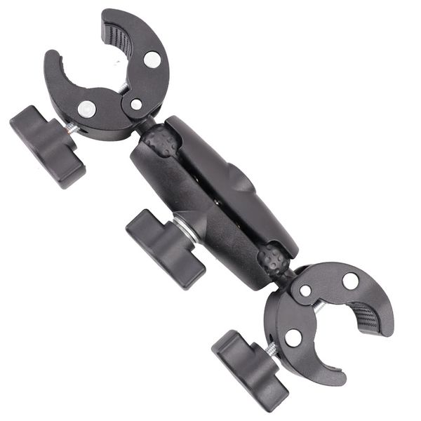 Sports Camera Crab Clamp Double Head Power Clamp Motorcycle Power Clamp