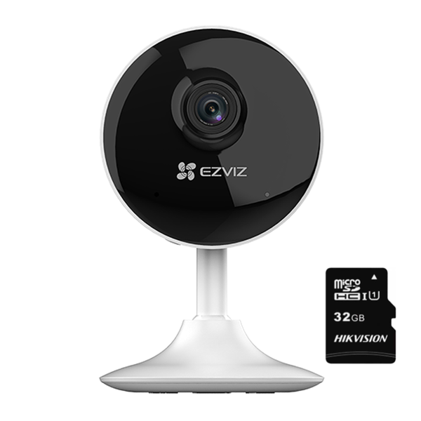 EZVIZ C1C-B 1080p Full HD WiFi IP Camera &amp; Hikvision 32GB Micro SD Card