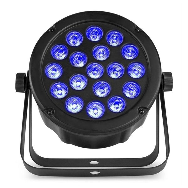 Beamz SlimPAR45 18x3W RGB LED PAR Light DMX 3/4/7CH Stage DJ