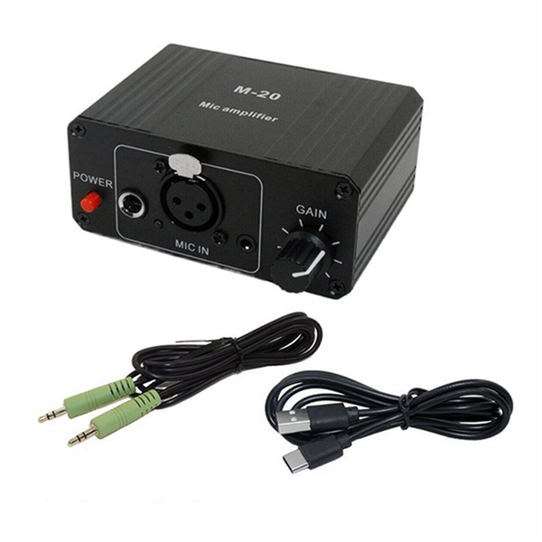 Dynamic Microphone Condenser Mic Amplifier M-20 Audio D