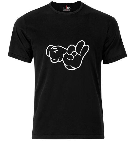 Think out Loud Men's "In the hole" Short Sleeve T-Shirt - Black
