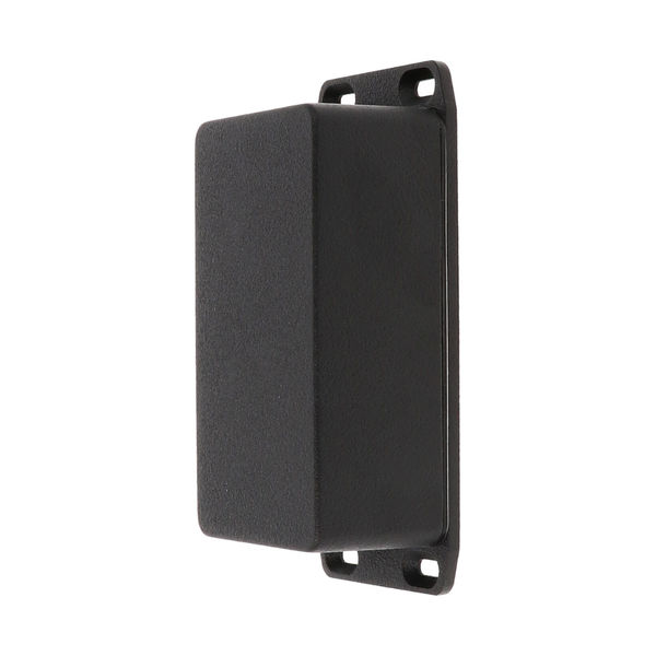 1590WBFLBK Diecast Aluminium Enclosure - 112×60×31mm, Black, Flanged