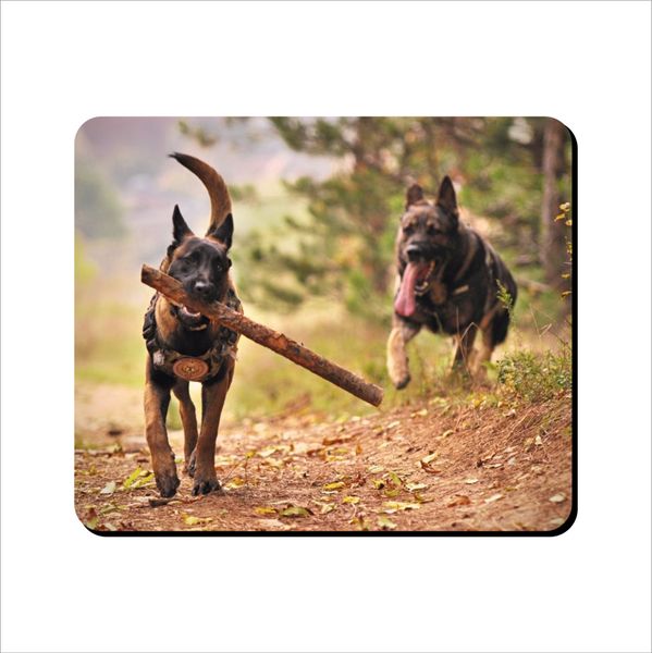 Mouse Pad - German Shepherds Running